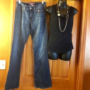 Lucky Sofia boot cut jeans dark wash Sz 30 long